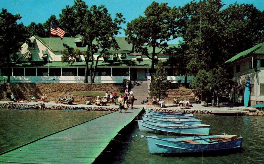 Pleasant View Hotel and Dance Pavillion - Vintage Postcard (newer photo)